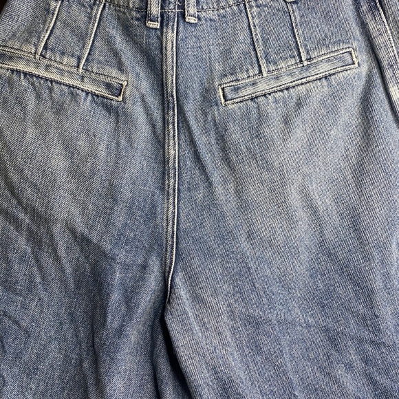 Free People WM Denim High-Waist Wide Jeans Blue - Picture 6 of 9